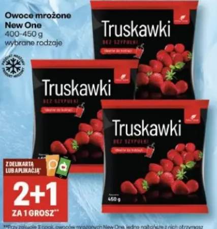 Owoce mrożone truskawki bez dzypek