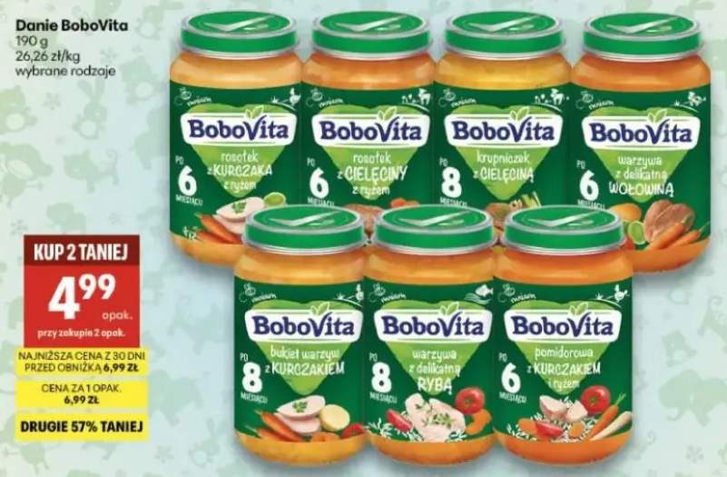 Danie BoboVita wybrane rodzaje