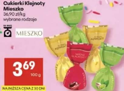 Cukierki Klejnoty Mieszko wybrane rodzaje