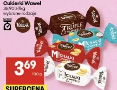 Cukierki Wawel wybrane rodzaje