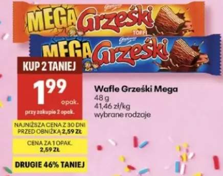 Wafle Grzeski Mega wybrane rodzaje