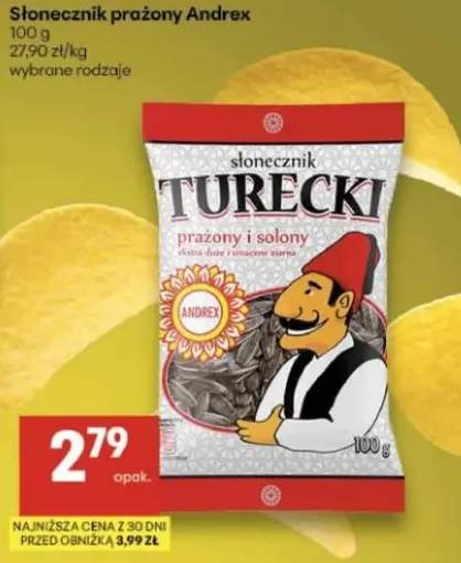 Słonecznik prażony Andrex Turecki