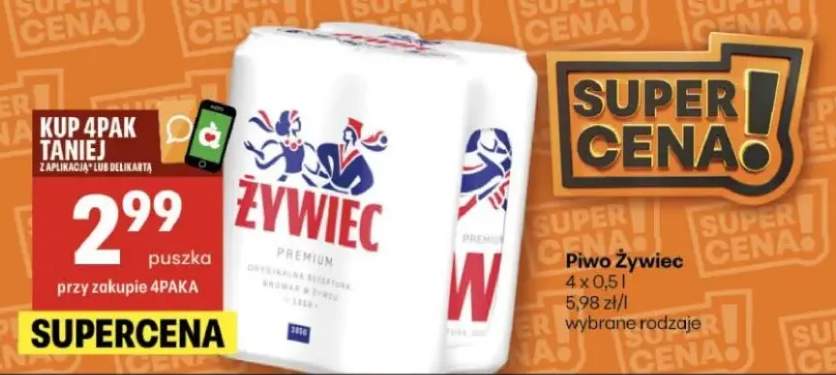 Piwo 4x0,5l wybrane rodzaje
