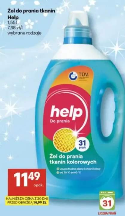 Żel do prania tkanin kolorowych