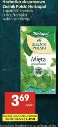 Herbatka ekspresowa Zielnik Polski Herbapol Mięta
