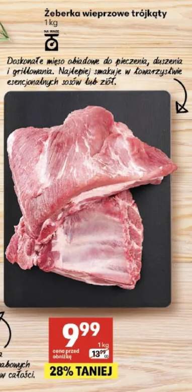 Żeberka wieprzowe trójkąty