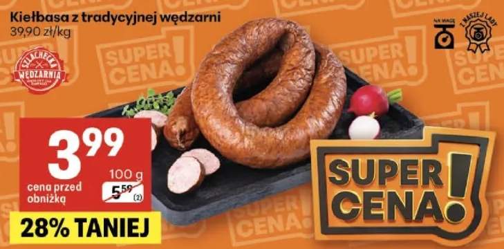 Kiełbasa z tradycyjnej wędzarni