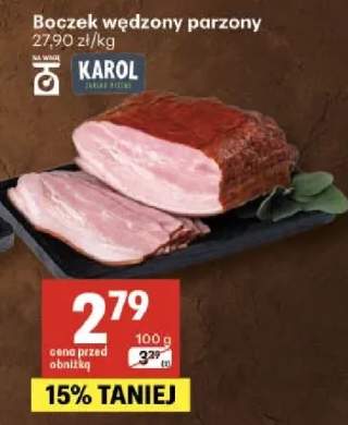 Boczek wędzony parzony