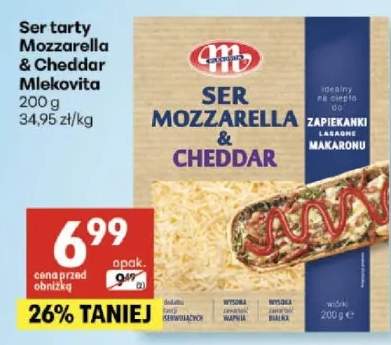 Ser tarty Mozzarella & Cheddar Mlekovita