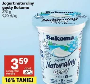 Jogurt naturalny gęsty Bakoma
