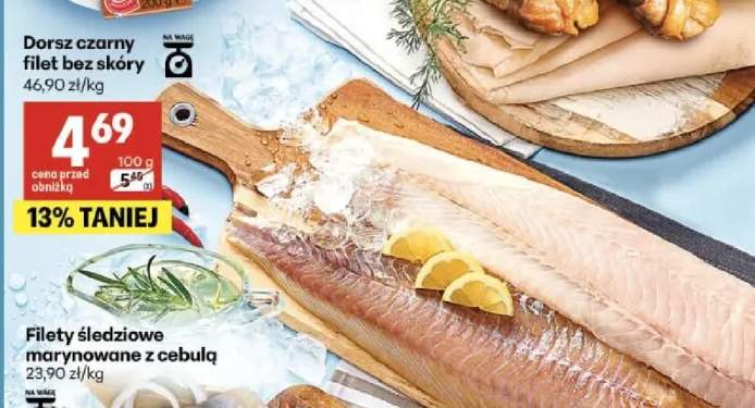 Dorsz czarny filet bez skóry