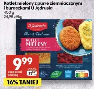 Kotlet mielony z purre ziemniaczanym i buraczkami