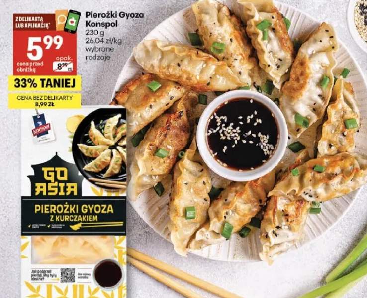 Pierożki Gyoza Konspol wybrane rodzaje