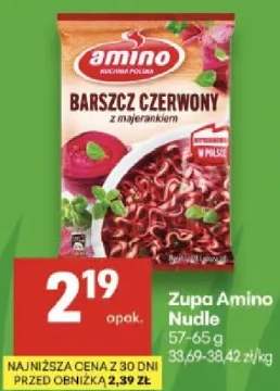 Zupa Amino Nudle Barszcz czerwony z makaronem wybrane rodzaje
