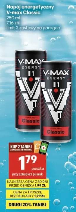 Napój energetyczny V-max Classic