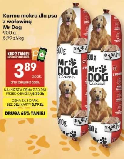 Karma mokra dla psa z wołowiną