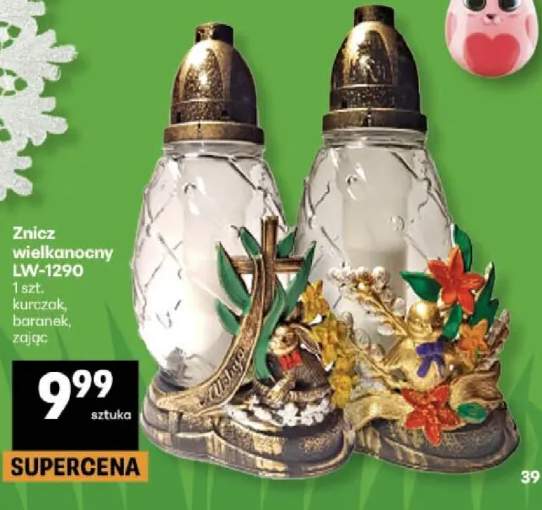 Znicz wielkanocny ŁW-1290 kurczak, baranek, zając