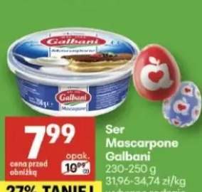 Ser Mascarpone 230-250g wybrane rodzaje