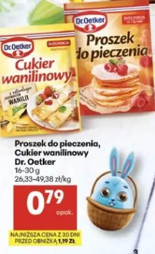 Proszek do pieczenia, Cukier wanilinowy