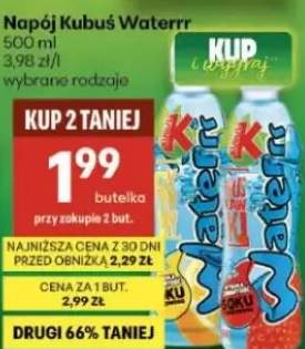 Napój Kubuś Waterrr wybrane rodzaje