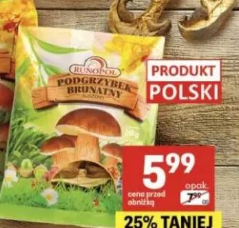 Grzyby suszone podgrzybek brunatny kapelusz, podgrzybek brunatny krojony, borowik szlachetny krojony