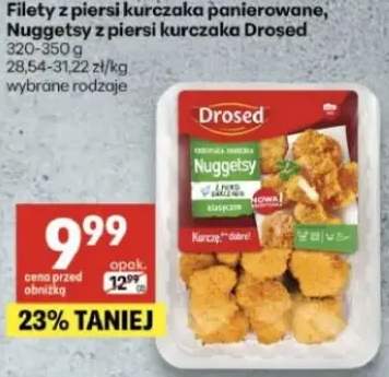 Filety z piersi kurczaka panierowane, Nuggetsy z piersi kurczaka Drosed