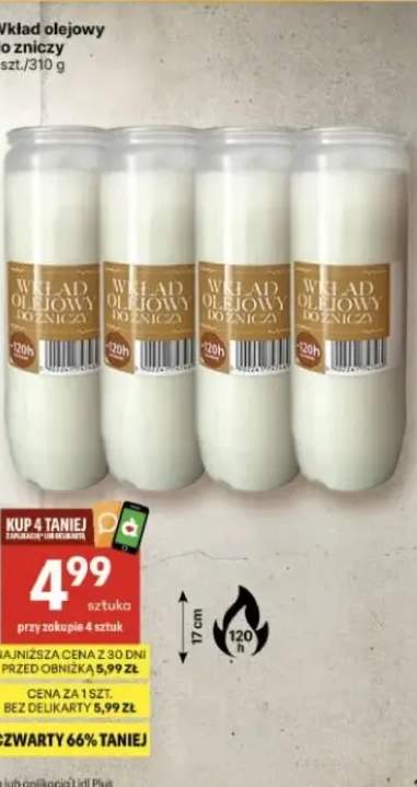 Wkład olejowy do zniczy