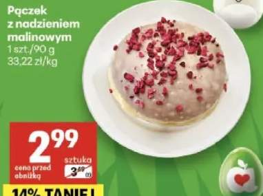 Pączek z nadzieniem malinowym