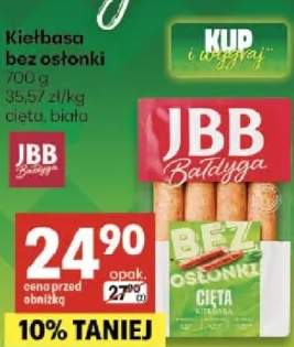 Kiełbasa bez osłonki cieta biała