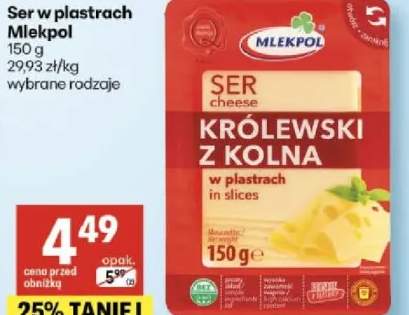 Ser w plastrach Królewski z Kolna wybrane rodzaje