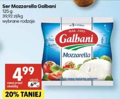 Ser Mozzarella wybrane rodzaje