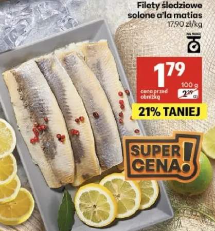 Filety śledziowe solone a'la matias