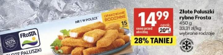 Złote Paluszki rybne wybrane rodzaje