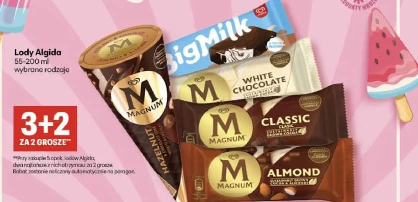Lody Algida wybrane rodzaje