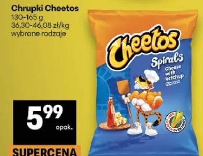 Chrupki Cheetos wybrane rodzaje