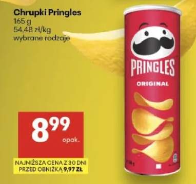 Chrupki Pringles wybrane rodzaje
