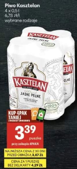 Piwo Kasztelan jasne pełne