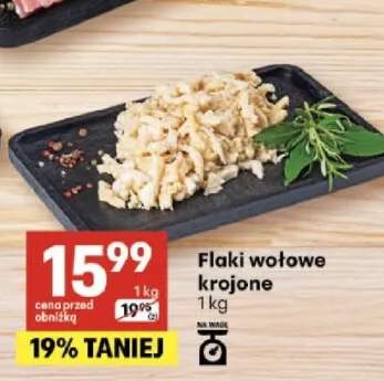 Flaki wołowe krojone