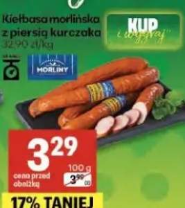 Kiełbasa morlińska z piersią kurczaka