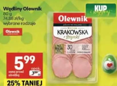 Wędliny Olewnik krakowska z szynki