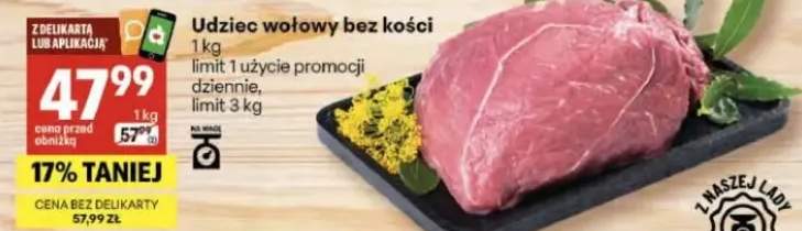 Udziec wołowy bez kości