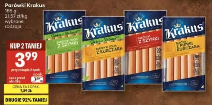 Parówki wybrane rodzaje