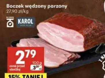 Boczek wędzony parzony