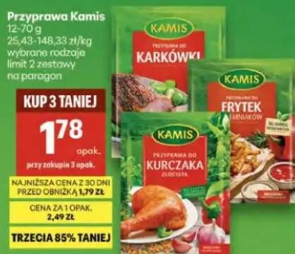 Przyprawa wybrane rodzaje, limit 2 zestawy na paragon