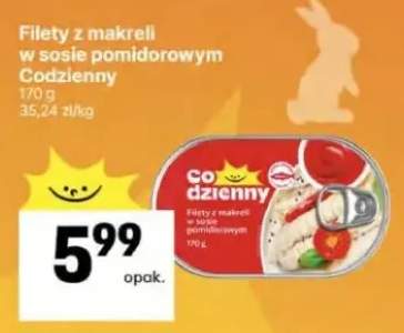 Filety z makreli w sosie pomidorowym