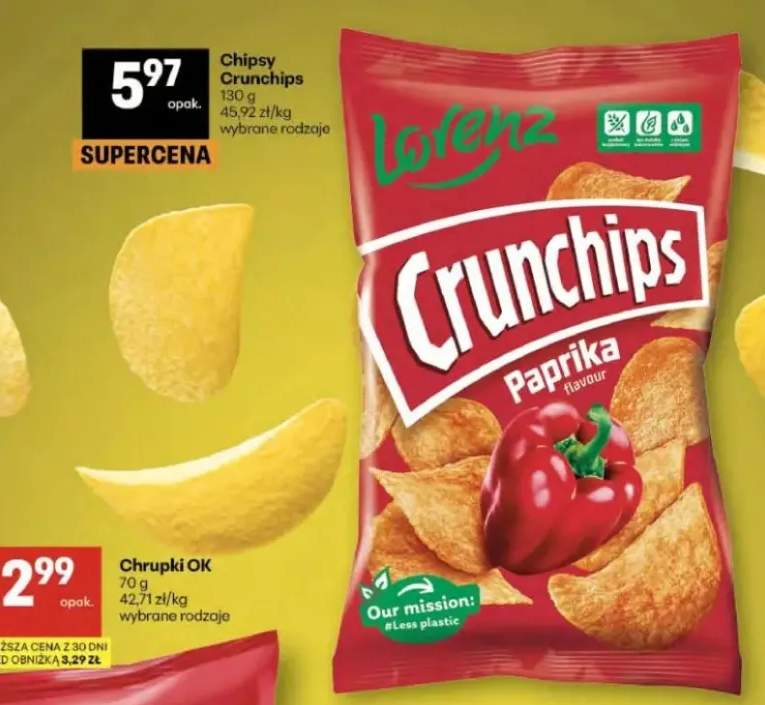Chipsy Crunchips paprika