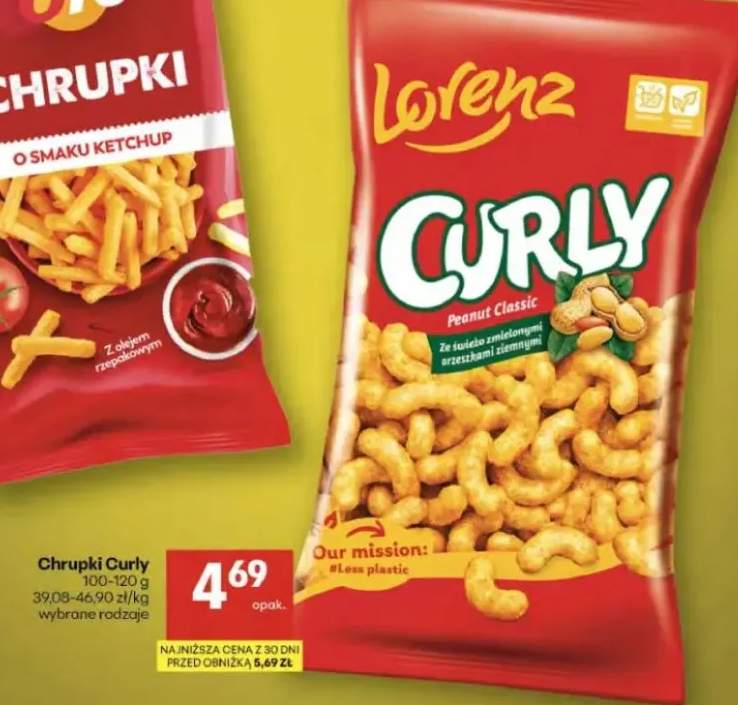 Chrupki Curly peanut classic
