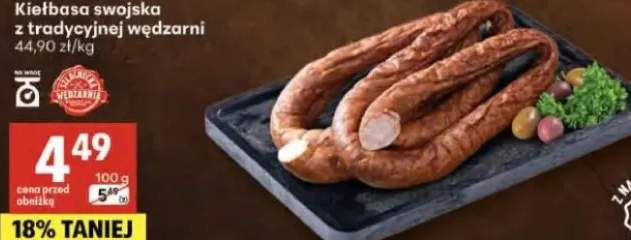 Kiełbasa swojska z tradycyjnej wędzarni