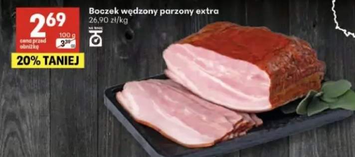Boczek wędzony parzony extra