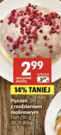 Pączek z nadzieniem malinowym